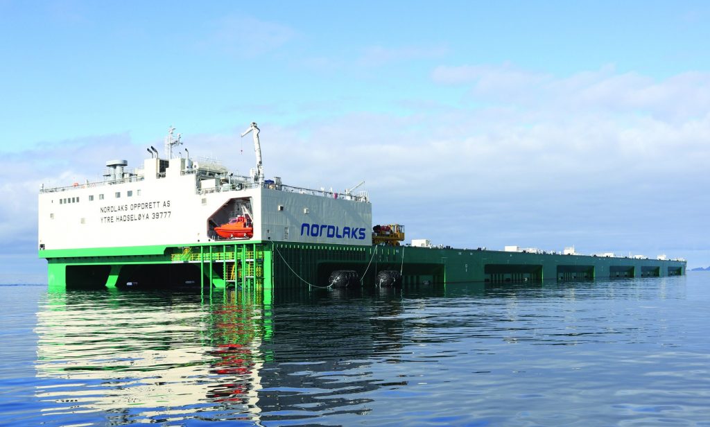 Havfarmen «Jostein Albert» er Nordlaks nye utviklingsprosjekt. Den er 385 meter lang og har tillatelse til å produsere 10.000 tonn laks.